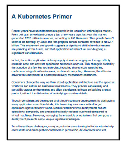 A Kubernetes Primer