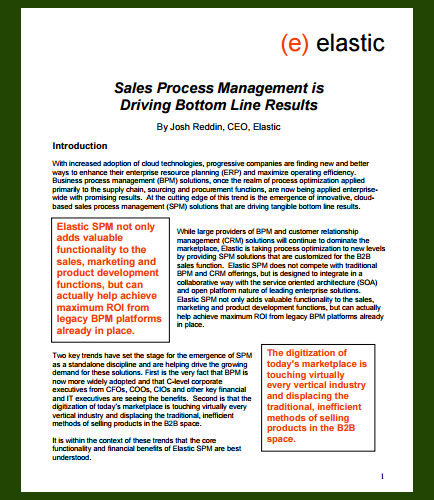 Sales Process Management is Driving Bottom Line Results