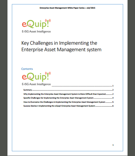 Key Challenges in Implementing the Enterprise Asset Management system