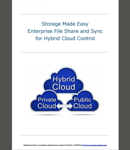 Enterprise File Share and Sync for Hybrid Cloud Control