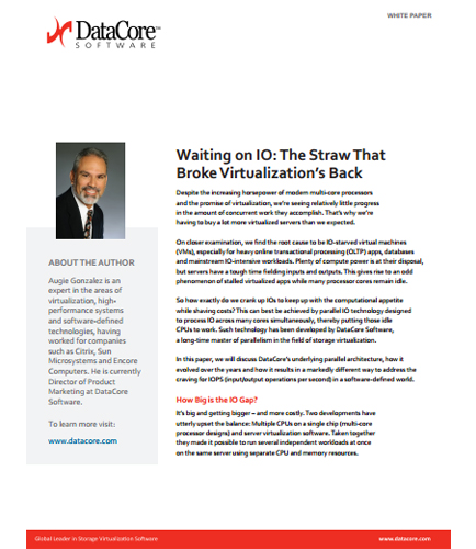 Waiting on IO: The Straw That Broke Virtualization's Back
