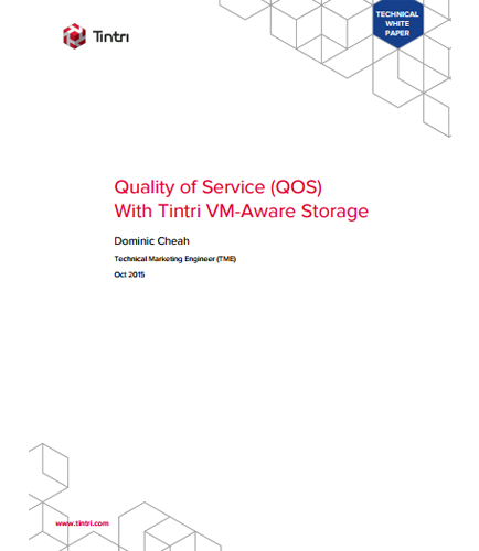 Quality of Service (QOS) With Tintri VM-Aware Storage