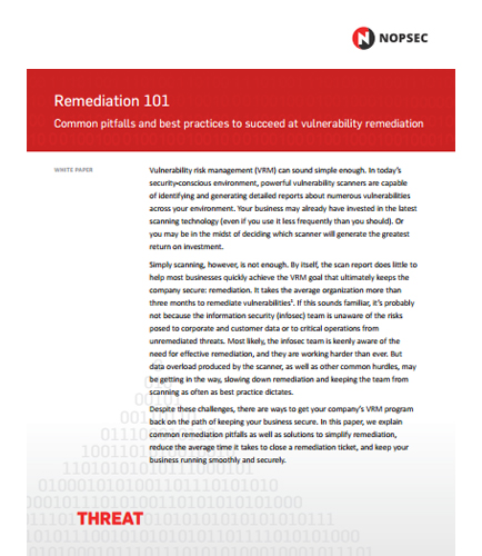 Remediation 101: Common Pitfalls and Best Practices to Succeed at Vulnerability Remediation