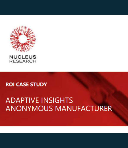 Adaptive Insights Anonymous Manufacturer