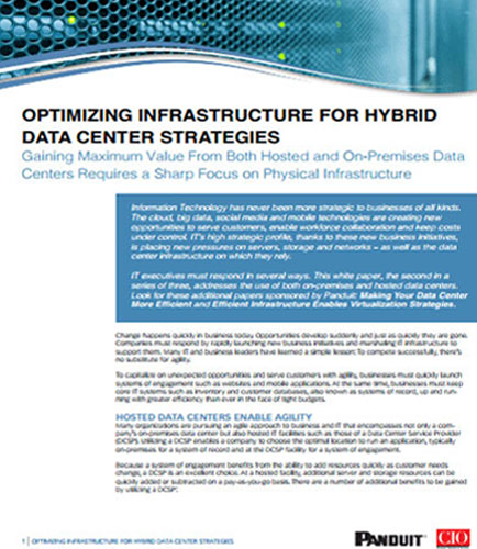 Guide to Data Center Infrastructure Optimization Planning