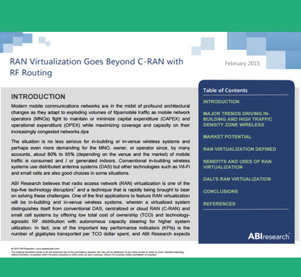 RAN Virtualization Goes Beyond C-RAN with RF Routing