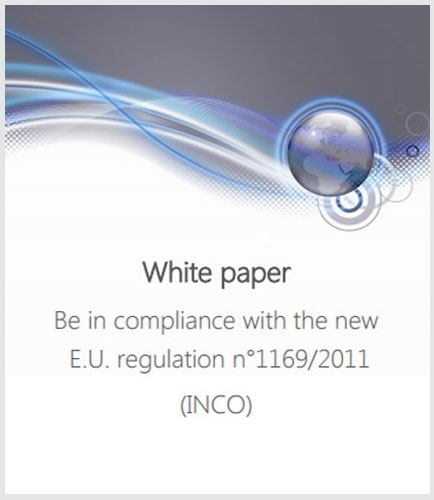 Be in Compliance with the New E.U. Regulation No 1169 2011 (INCO)