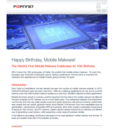 The World's First Mobile Malware Celebrates Its 10th Birthday