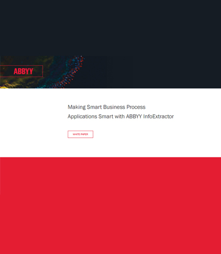 Making Smart Business Process Applications Smart with ABBYY InfoExtractor