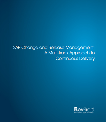 SAP Change and Release Management: A Multi-track Approach to Continuous Delivery