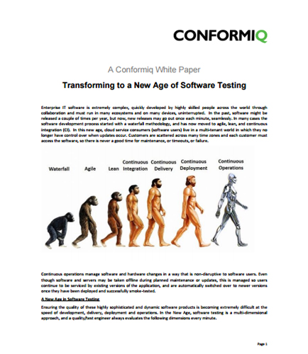 Transforming to a New Age of Software Testing
