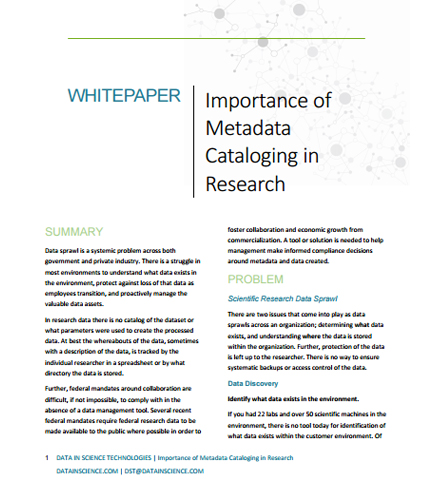 Importance of Metadata Cataloging in Research