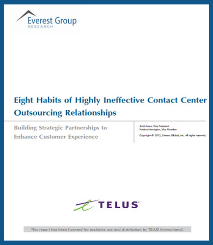 Eight Habits of Highly Ineffective Contact Centre Outsourcing Relationships