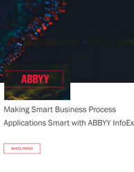 Making Smart Business Process Applications Smart with ABBYY InfoExtractor