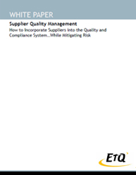 Supplier Quality Management