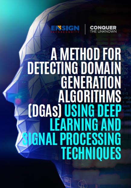 A Method for Detecting Domain Generation Algorithms (DGAs) Using Deep Learning and Signal Processing Techniques