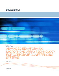 Advanced Beamforming Microphone Array Technology For Corporate Conferencing Systems