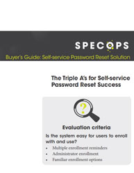 Buyer’s Guide: Self-service Password Reset Solution