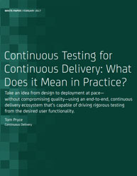 Continuous Testing for Continuous Delivery: What Does it Mean in Practice?