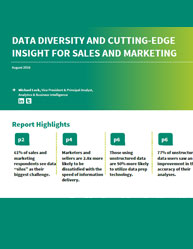 Data Diversity and Cutting-Edge Insight For Sales And Marketing