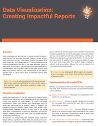 Data Visualization: Creating Impactful Reports