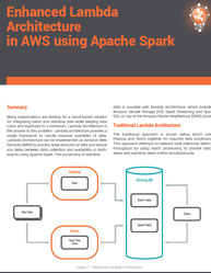 Enhanced Lambda Architecture in AWS using Apache Spark