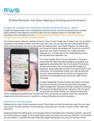 Online Reviews: Are they helping or hurting your business?