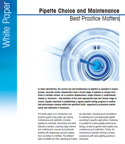 What are the best practice for correct use and maintenance of pipettes